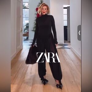 ZARA LONG COMBINATION VOLUME JUMPSUIT